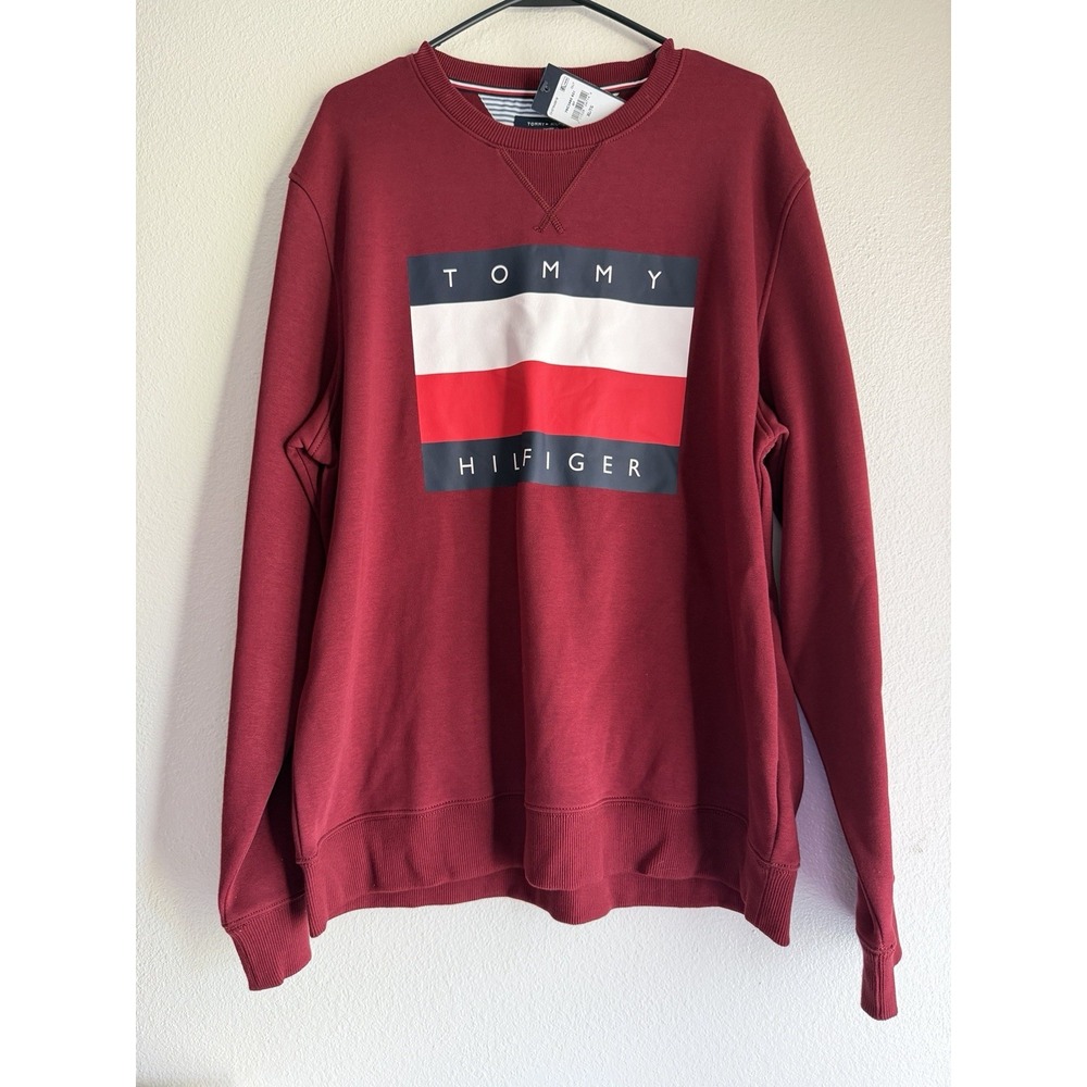 Tommy‎ Hilfiger Knit Sweater Pullover Center Logo size XL New